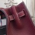 Hermes Bordeaux Clemence Jypsiere 28cm Bag