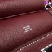 Hermes Bordeaux Clemence Jypsiere 28cm Bag