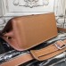 Hermes Brown Clemence Jypsiere 28cm Bag