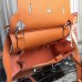 Hermes Orange Clemence Jypsiere 28cm Bag