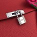 Hermes Red Clemence Jypsiere 28cm Bag