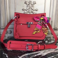 Hermes Red Clemence Jypsiere 28cm Bag Hermes Red Clemence Jypsiere 28cm Bag
