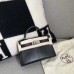 Hermes Black Swift Kelly Mini II 20cm Handmade Bag