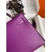 Hermes Kelly Mini II Sellier Handmade Bag In Anemone Epsom Calfskin