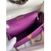 Hermes Kelly Mini II Sellier Handmade Bag In Anemone Epsom Calfskin