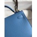 Hermes Kelly Mini II Sellier Handmade Bag In Blue Paradise Epsom Calfskin