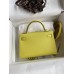 Hermes Kelly Mini II Sellier Handmade Bag In Lime Epsom Calfskin