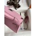 Hermes Kelly Mini II Sellier Handmade Bag In Mauve Sylvestre Epsom Calfskin