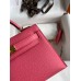 Hermes Kelly Mini II Sellier Handmade Bag In Rose Azalee Epsom Calfskin