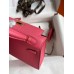 Hermes Kelly Mini II Sellier Handmade Bag In Rose Azalee Epsom Calfskin