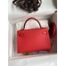 Hermes Kelly Mini II Sellier Handmade Bag In Piment Epsom Calfskin