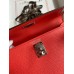 Hermes Kelly Mini II Sellier Handmade Bag In Piment Epsom Calfskin