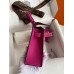 Hermes Kelly Mini II Sellier Handmade Bag In Rose Purple Epsom Calfskin