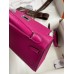 Hermes Kelly Mini II Sellier Handmade Bag In Rose Purple Epsom Calfskin