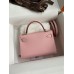 Hermes Kelly Mini II Sellier Handmade Bag In Rose Sakura Epsom Calfskin