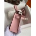 Hermes Kelly Mini II Sellier Handmade Bag In Rose Sakura Epsom Calfskin