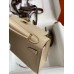 Hermes Kelly Mini II Sellier Handmade Bag In Trench Epsom Calfskin