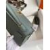 Hermes Kelly Mini II Sellier Handmade Bag In Vert Amande Epsom Calfskin