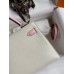 Hermes Kelly Mini II Sellier Bicolor Handmade Bag in Nata and Mauve Sylvestre Epsom Calfskin