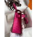 Hermes Kelly Mini II Sellier Handmade Bag In Rose Red Ostrich Leather