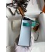 Hermes HSS Kelly Mini II Sellier Tri-color Bag in Blue/Green/Sesame Epsom Calfskin
