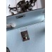 Hermes HSS Kelly Mini II Sellier Tri-color Bag in Blue/Green/Sesame Epsom Calfskin