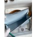 Hermes HSS Kelly Mini II Sellier Tri-color Bag in Blue/Green/Sesame Epsom Calfskin