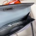 Hermes Kelly Mini II Sellier Handmade Bag In Blue Lin Ostrich Leather
