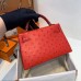 Hermes Kelly Mini II Sellier Handmade Bag In Red Ostrich Leather