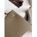 Hermes Kelly Mini II Verso Sellier Handmade Bag in Taupe Epsom Calfskin