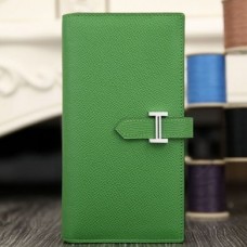 Replica Hermes Dogon Wallet In Malachite Leather Fake At Cheap Price