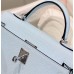 Hermes Kelly Mini II Bag In Blue Brume Epsom Leather PHW