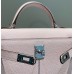 Hermes Kelly Mini II Bag In Mauve Pale Epsom Leather PHW