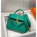 Hermes Kelly Mini II Bag In Vert Jade Epsom Leather GHW