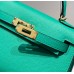 Hermes Kelly Mini II Bag In Vert Jade Epsom Leather GHW