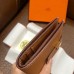 Hermes Bearn Compact Wallet In Gold Epsom Leather