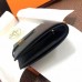 Hermes Bearn Compact Wallet In Black Epsom Leather