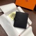 Hermes Bearn Compact Wallet In Black Epsom Leather