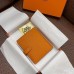 Hermes Bearn Compact Wallet In Orange Epsom Leather