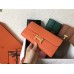 Hermes Orange Epsom Constance Long Wallet