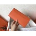 Hermes Orange Epsom Constance Long Wallet