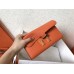 Hermes Orange Epsom Constance Long Wallet