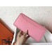 Hermes Pink Epsom Constance Long Wallet