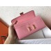 Hermes Pink Epsom Constance Long Wallet