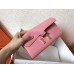 Hermes Pink Epsom Constance Long Wallet