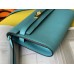 Hermes Kelly Classique To Go Wallet In Blue Du Nord Epsom Calfskin