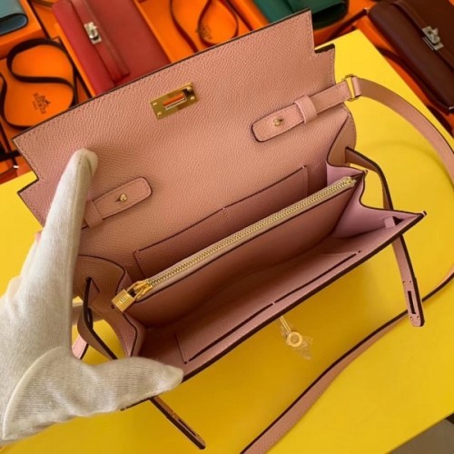 Replica Hermes Kelly Classique To Go Wallet In Gold Epsom Calfskin