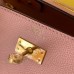 Hermes Kelly Classique To Go Wallet In Pink Epsom Calfskin