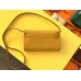 Hermes Kelly Classique To Go Wallet In Yellow Epsom Calfskin