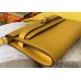 Hermes Kelly Classique To Go Wallet In Yellow Epsom Calfskin